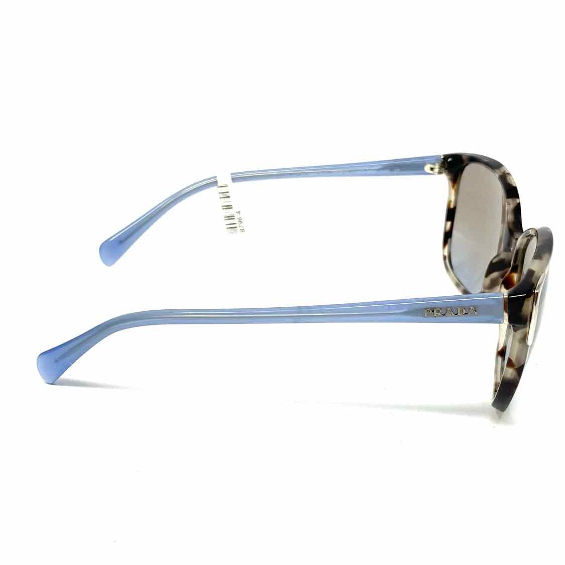 Prada SPR 01O Blue Gray Cat Eye Tortoise Made in Italy Sunglasses