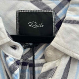 Rails Women's White Blue Size S Button Down Flannel Plaid Long Sleeve