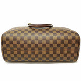 LOUIS VUITTON Coated Canvas Brown Dome Damier Ebene Satchel