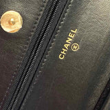 Chanel 2022 Bi-Color WOC Black White Flap Lamb Leather Made in Italy Crossbody