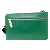 Kate Spade Lucy  Green Zip Leather Wristlet