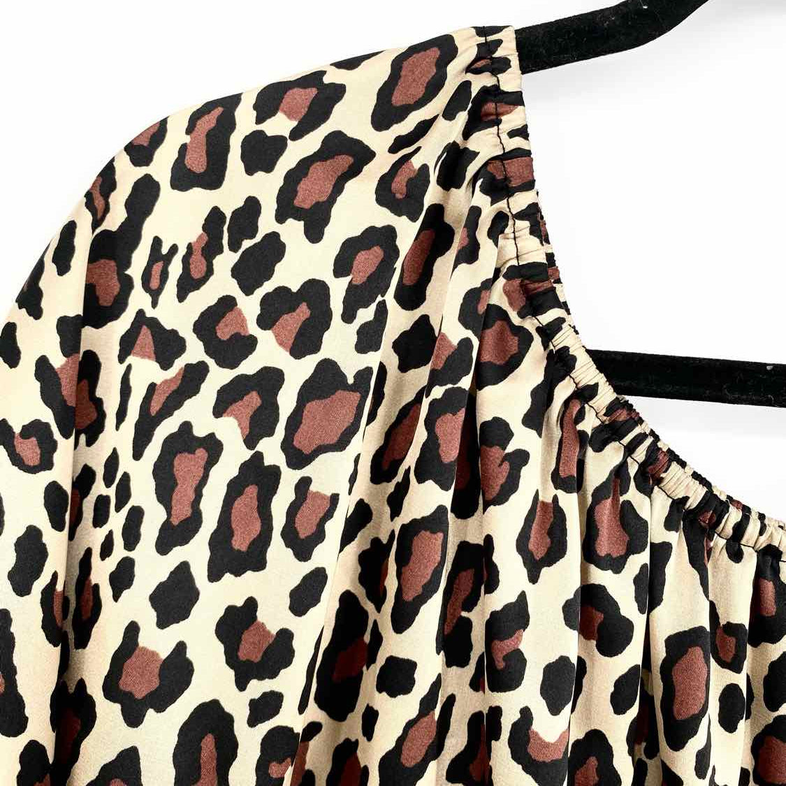 Show Me Your Mumu Rowe Women's Beige Size M Layered Leopard Jump Suit