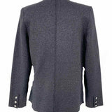 L'AGENCE Women's Black Size L Double Breasted Shimmer Blazer