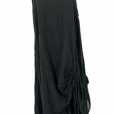 Me & Gee Women's Black Size S Sleeveless Gathered Dress