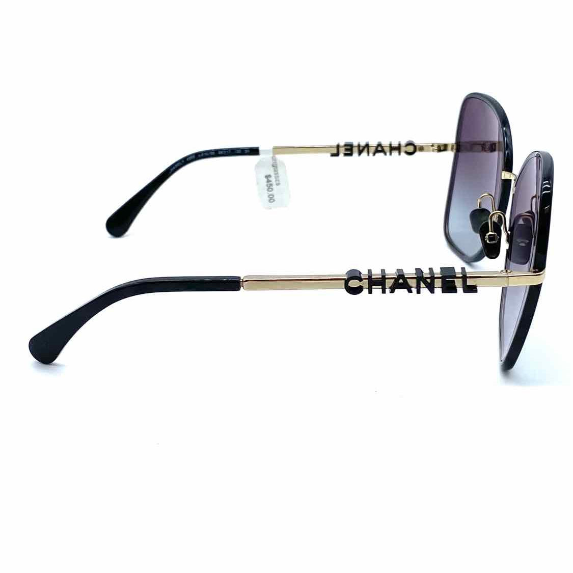 Chanel Black Butterfly Logo Made in Italy Sunglasses