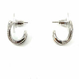 cara Silver Hoop Earrings