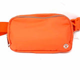 Lululemon Nylon Orange Zip Waist Bag