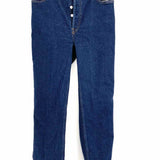 REDONE Women's Dark Blue Size 30 High Waisted Straight Leg Jeans