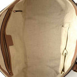 Gucci Canvas Beige Zip Top Web Accent GG Satchel