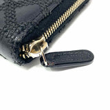 Chanel 2015/2016 CC Black Zip-Around Quilt Stitched Lambskin Leather Wallet