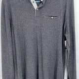 Ted Baker Men's Gray Size 5 Polo Long Sleeve Shirt