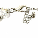 White Layered 20.5" 4 Strand Faux Pearl Necklace