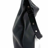 Stow Curve Bag Black Hobo Pebbled Leather Shoulder Bag
