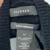 Halogen Women's Black Size XS V-Neck Cashmere Cardigan