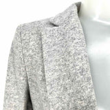 J Crew Women's Gray Size 0 Wool Blend heather Made in Italy Blazer