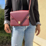 must de Cartier Red Envelope Leather Crossbody