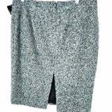 Gucci Women's Teal Blue Size L pencil Tweed Skirt
