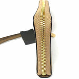 Michael Kors Brown Zip-Around Saffiano Leather Wristlet