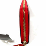 VALENTINO GARAVANI Red Zip-Around Leather Wallet