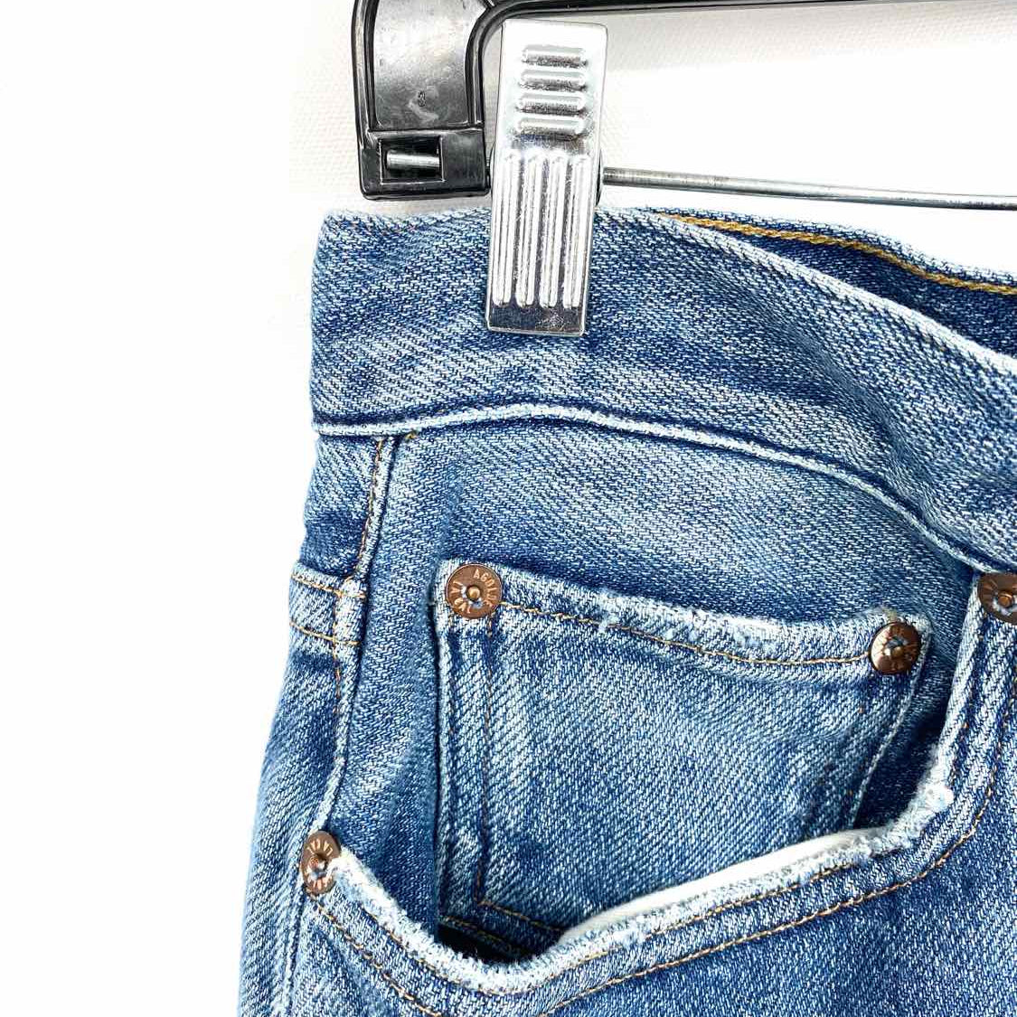 AGOLDE Women's Blue Size 28 Maxi Denim Skirt