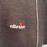 Ellesse Women's Brown Size L Mock Neck Silk Blend Stripe Sweater