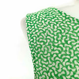 HD IN PARIS Women's Green/White Size 2 Polyester Sleeveless