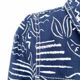 KENZO Women's Navy Size S Button Down Denim Mermaid Jacket