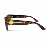 GIANNI VERSACE Brown Geometric Medusa Tortoise MOD 372 Sunglasses