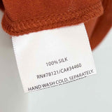 Eileen Fisher Women's Orange Size M Silk T-shirt