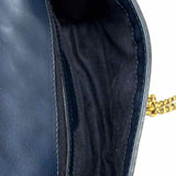 STELLA McCARTNEY Navy White Woven vegan leather Made in Italy Crossbody