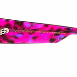 DIFF Ivy Hot Pink Oversized Speckled Sunglasses