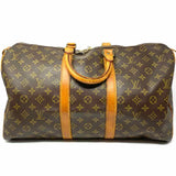 LOUIS VUITTON 1989 Keepall 45 Coated Canvas Brown Monogram Duffle Bag