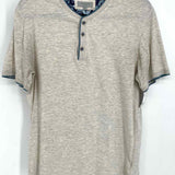Ted Baker Men's Light Gray Size 4 Polo Short Sleeve Shirt