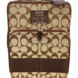 Coach Canvas Beige Rolling Signature Suitcase