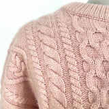 DEMYLEE Rashida Women's Light Pink Size S Crew Wool Sweater