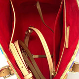 Dooney & Bourke Coated Canvas Multi-Color Top Handle Logo Satchel