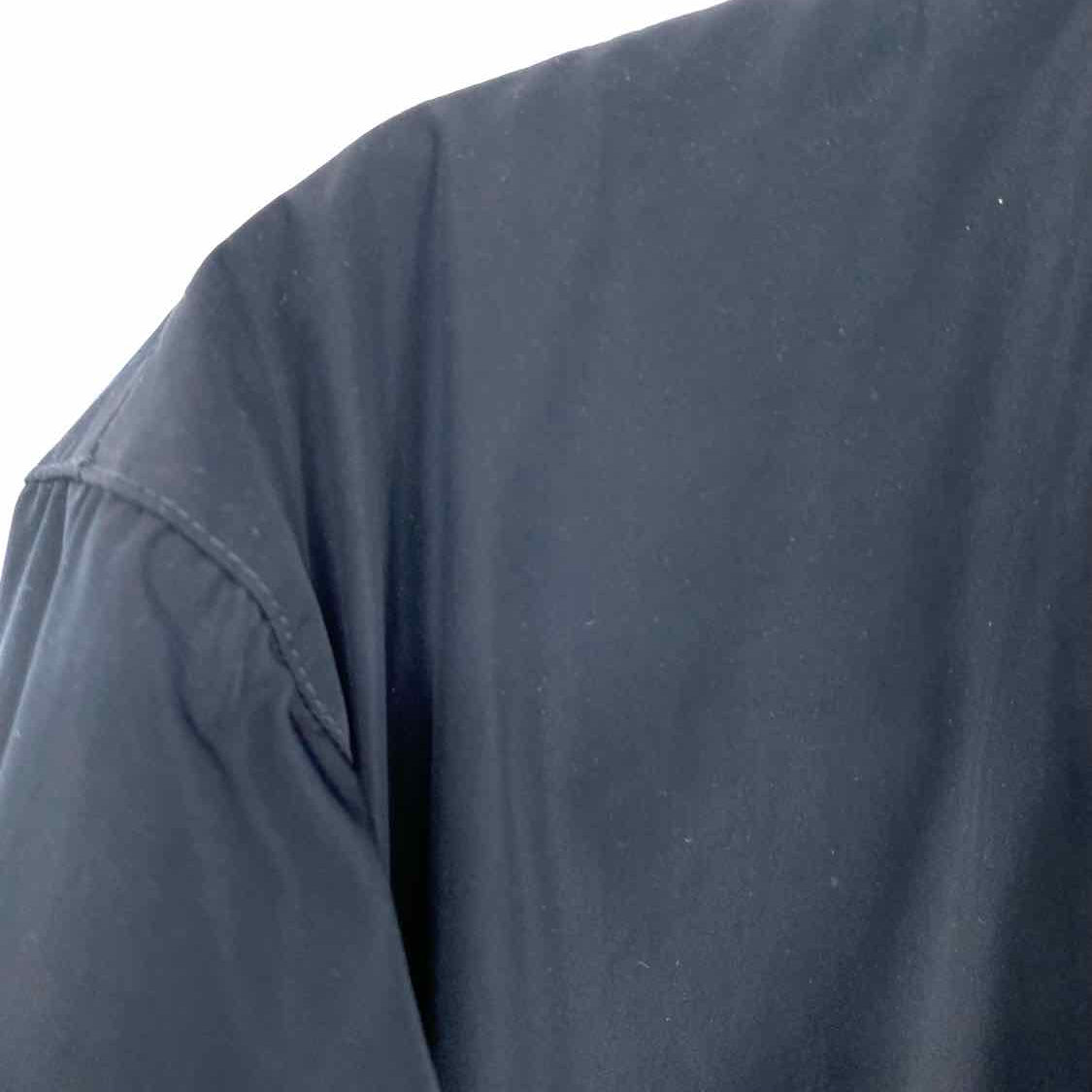 Off-White Men's Navy Blue Size S Diagonal Stripe Windbreaker Jacket