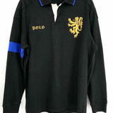 Polo by Ralph Lauren Lion Crest Men's Black Size XL 1/4 Button Long Sleeve Shirt