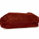 Madewell Mylie Burgundy Hobo Suede Shoulder Bag