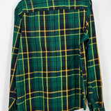 SCOTCH&SODA Men's Green Black Size M Button Down Plaid Long Sleeve Shirt