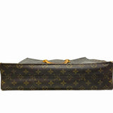 LOUIS VUITTON Sac Plat Vintage Coated Canvas Brown Monogram Made in Italy Tote