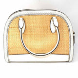 Kate Spade Reiley Straw Ivory Dome Satchel