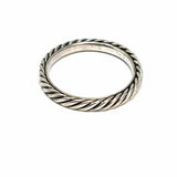 DAVID YURMAN size 7 925 Sterling Silver Cable Ring