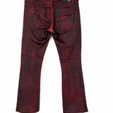 Wornstar Hellraiser Women's Red Black Size 32/14 Bootcut Jeans