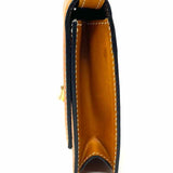 BALLY Vintage Camel Mini Flap Leather Shoulder Bag