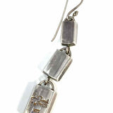 Soul Flower Sterling Yellow/Silver Square 8" Amber Jewelry Set