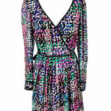 Kate Spade Women's Confetti Multi-black Size 4 Pleated Spotted Dress