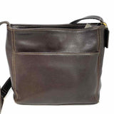 Coach Sonoma Vintage Brown Zip Pebbled Leather Crossbody