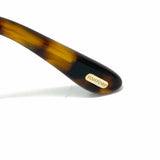 TOM FORD Black Brown Cat Eye Tortoise Frames w/ Sunglasses Attachment