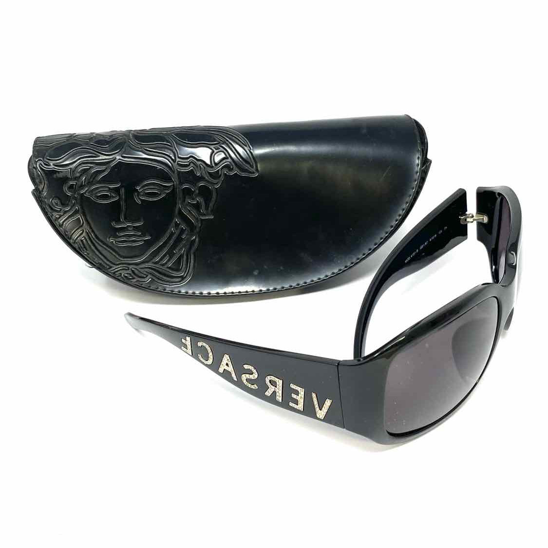Versace Black Butterfly Logo embellished MOD 413-B Sunglasses
